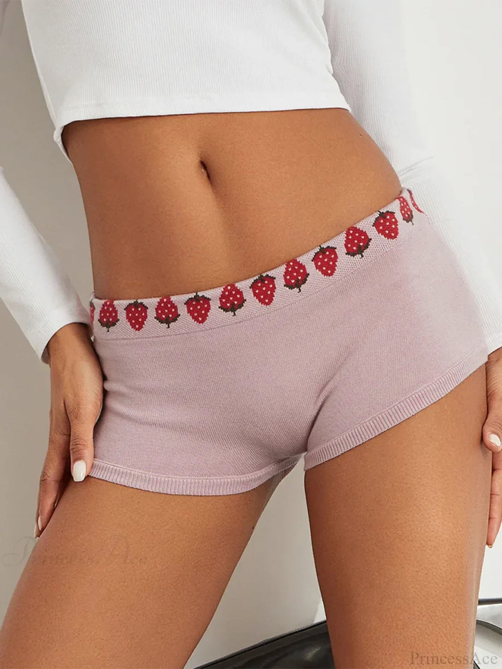 Cute Print Low Rise Lounge Short image 2