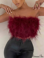 Cute Stylish Fuzzy Crop Top image 11