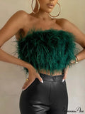 Cute Stylish Fuzzy Crop Top image 1