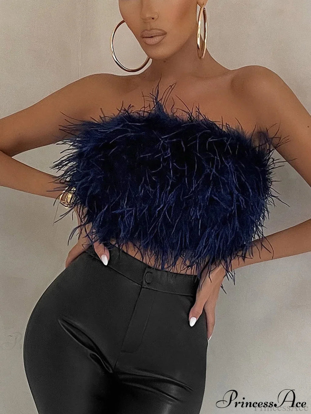 Cute Stylish Fuzzy Crop Top image 9