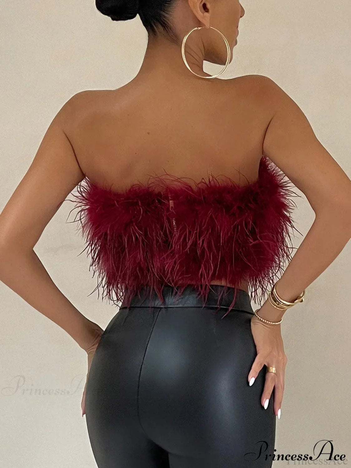 Cute Stylish Fuzzy Crop Top image 13