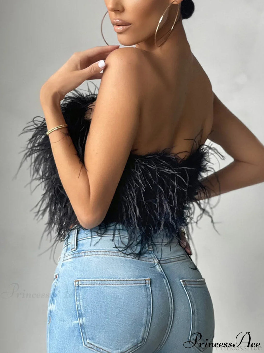 Cute Stylish Fuzzy Crop Top image 8