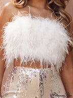 Cute Stylish Fuzzy Crop Top image 18