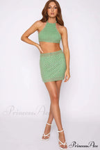 Cutout Crochet Top Charming + Skirt Set image 9