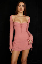 Cutout Halter Stylish Mini Dress image 5
