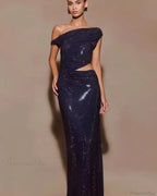 Cutout Rhinestone Halter Slit Prom Dress image 3