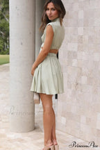 Cutout Waist Stylish Vacation Mini Dress image 4