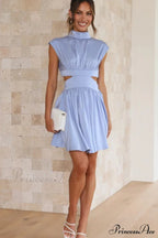 Cutout Waist Stylish Vacation Mini Dress image 13