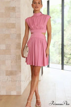 Cutout Waist Stylish Vacation Mini Dress image 9
