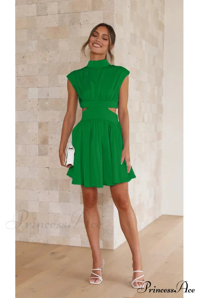 Cutout Waist Stylish Vacation Mini Dress image 20