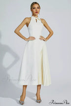 Cynthia Cream Stylish Midi Dress image 1