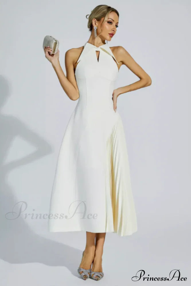 Cynthia Cream Stylish Midi Dress image 4