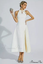 Cynthia Cream Stylish Midi Dress image 4