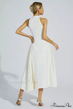 Cynthia Cream Stylish Midi Dress image 5