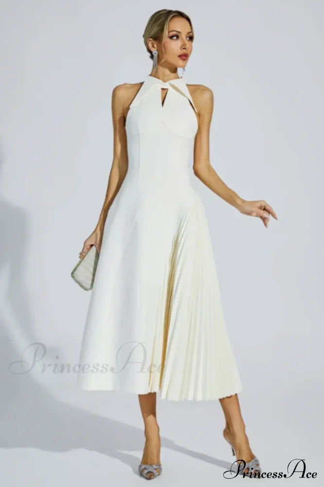 Cynthia Cream Stylish Midi Dress image 2