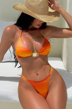 Gradient Halter Bikini Set image 2