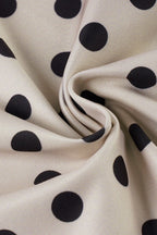 Casual Polka Dot Tie Flared Pants image 5