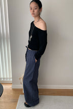 Loose Fit Checkered Casual Pants image 3