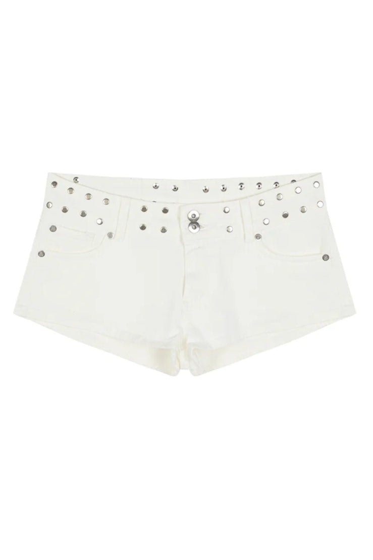 Y2K Hot Star Print Denim Shorts image 7