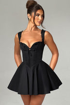 Lace Spliced Backless Mini dress image 3