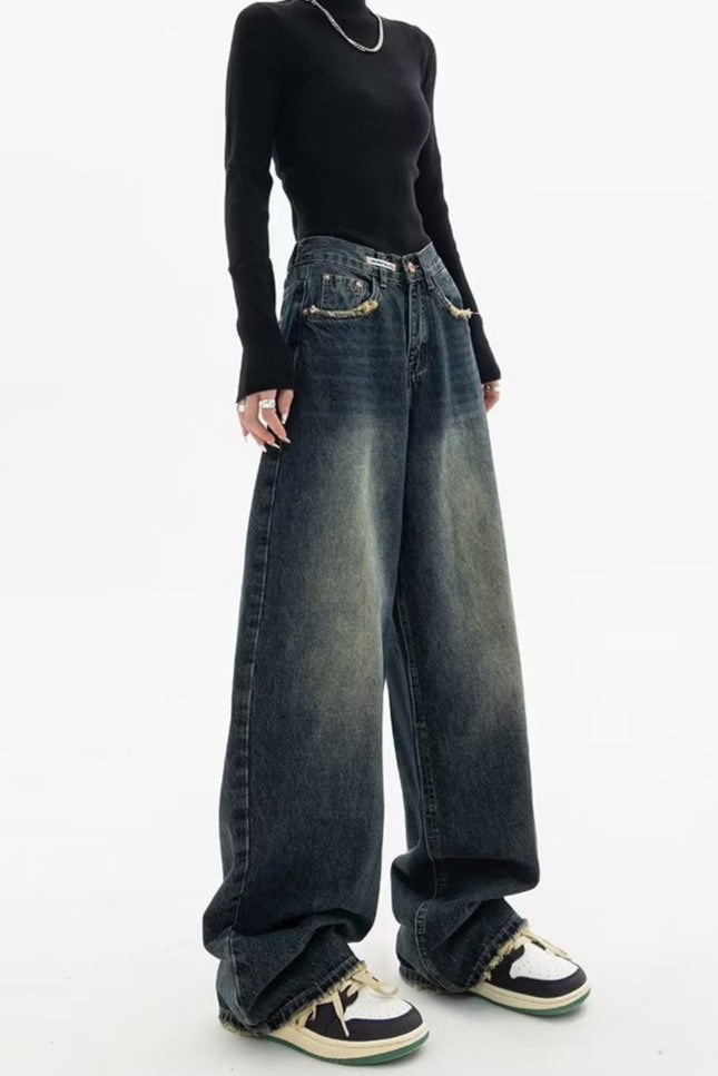 High Rise Loose Fit Vintage Jeans image 6