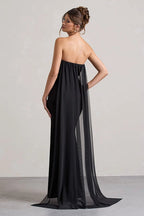 Strapless Floral Tie Maxi Dress image 10