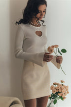 Heart Cutout Slim Fit Knit Sweater image 21