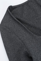 Fitted Round Neck Long Sleeve Maxi Dress image 6