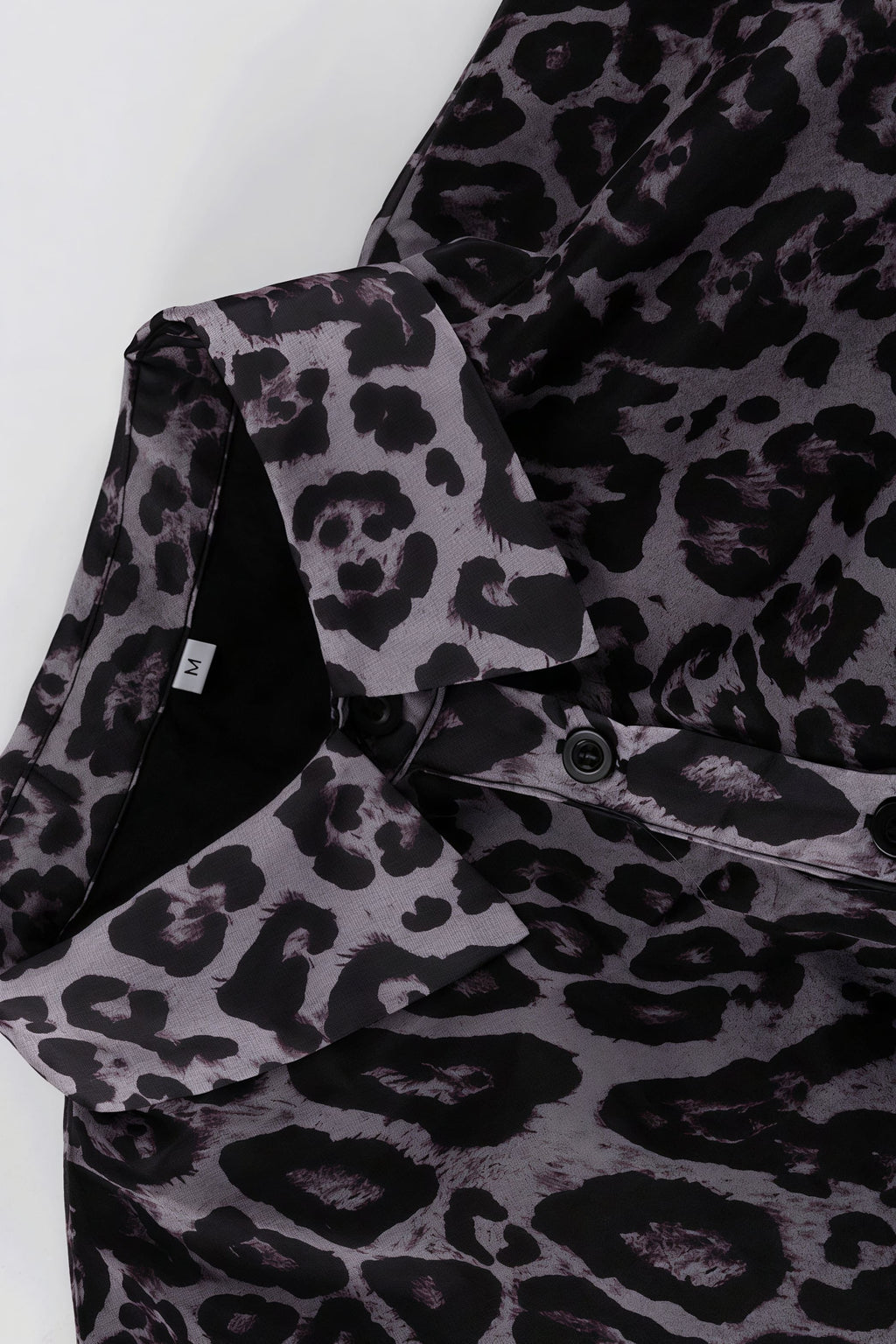Chiffon Leopard Print Long Sleeve Mini Dress image 5