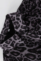 Chiffon Leopard Print Long Sleeve Mini Dress image 5