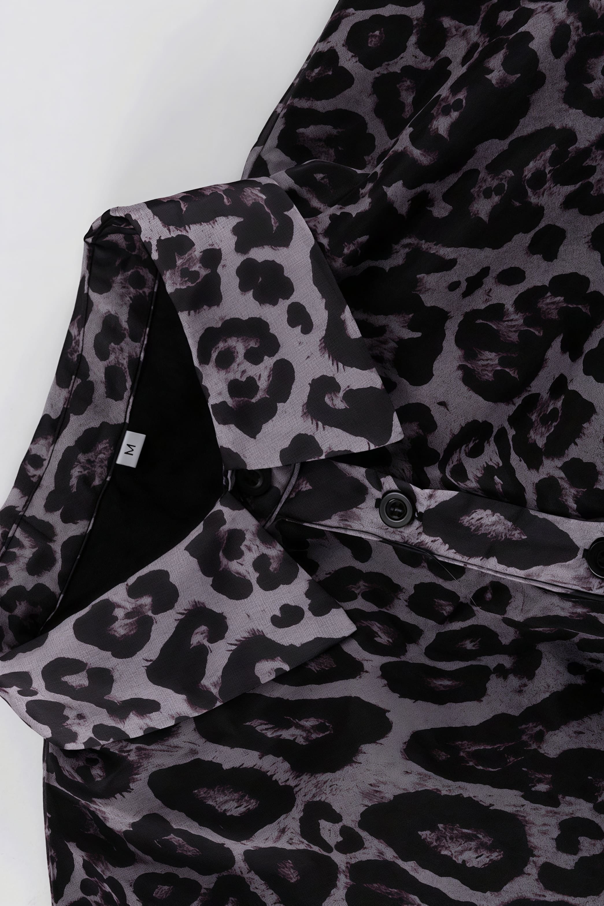 Chiffon Leopard Print Long Sleeve Mini Dress image 5