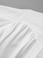 Puff Sleeve Stand Collar White Blouse image 12