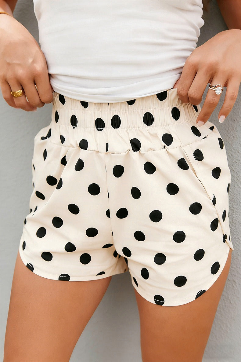 Polka Dot Stripe Casual Shorts image 1