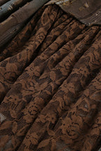 Wasteland Plaid Asymmetrical Lace Skirt image 5