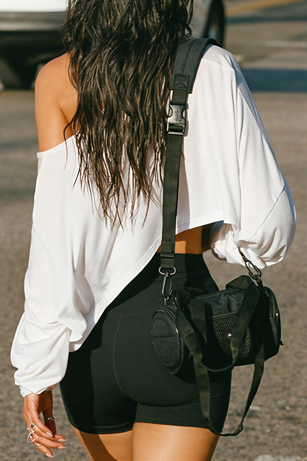 Asym Neck Loose Cropped Blouse image 4