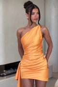 One-Shoulder Bodycon Cocktail Dress image 1