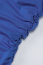Solid V Neck Halter Backless Formal Dress image 8