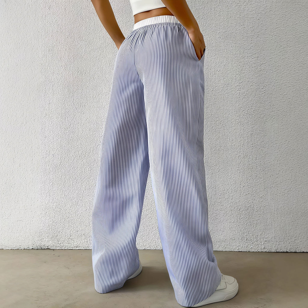 Fashion Striped Straight Casual Pants image 3