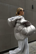 Short Hooded Puffer Jacket image 3