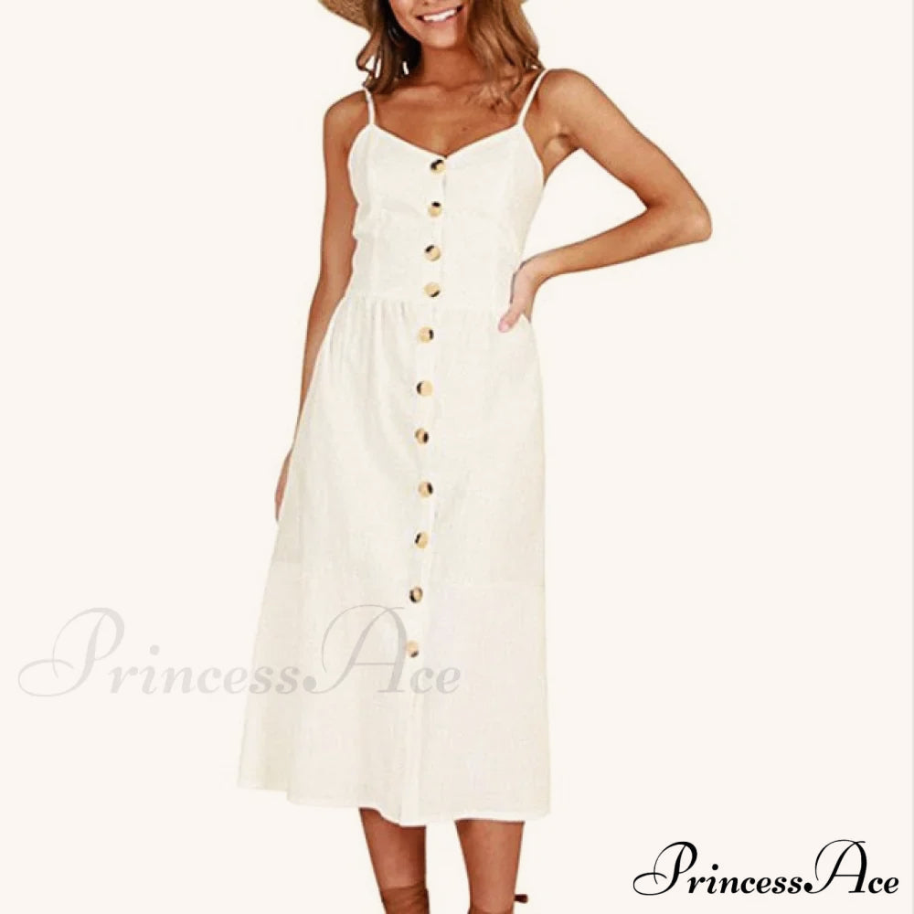 Polka Dot Striped Backless Midi Dress image 20