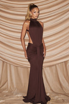 Sophisticated Backless Mermaid Fit Maxi Dress image 2