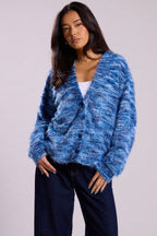 New Retro Fashion Deep V-Neck Maillard Plush Long-Sleeve Knit Cardigan image 17