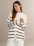 Striped Loose Knit Cardigan image 1