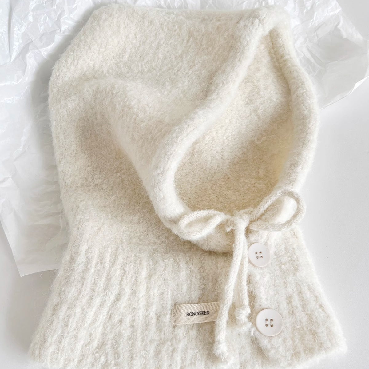 Vintage Balaclava Knit Neck Warmer Hat image 12