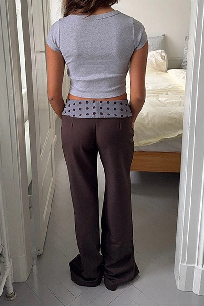 High Waist Slim Printed Casual Pants image 6