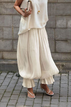 Structured Puff Ankle Chic Casual Pants image 4