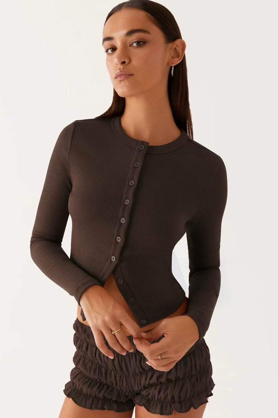 Minimalist Button Cardigan image 6