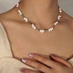 Francesca Bead Necklace styled for Avrienne