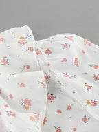 Floral Ruffled V-Neck Slim Fit Blouse image 8