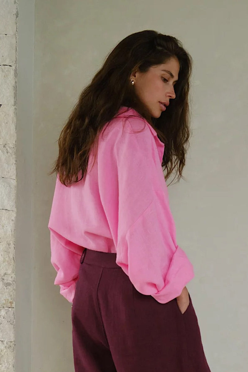Fashion Solid Loose Casual Commuter Blouse image 16